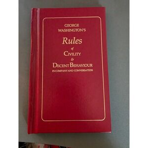 George Washington's Rules of Civility & Decent Behaviour Applewood Books Red HC